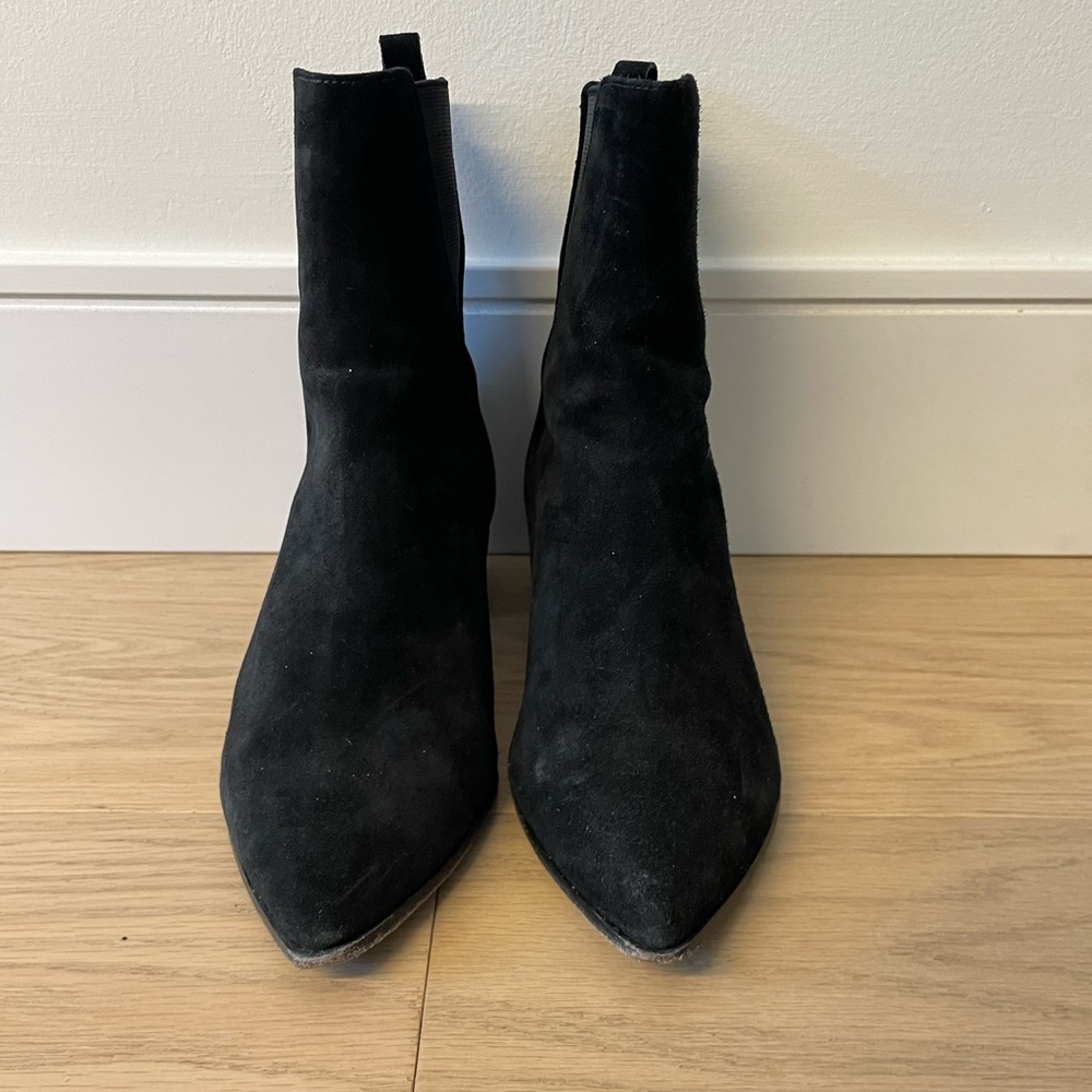 Ash Pointy Suede Booties Sz 7